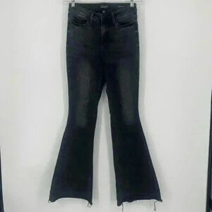 Judy Blue Jeans Charcoal Super Flare Fit Retro 70s Bellbottom Womens Sz 5/27